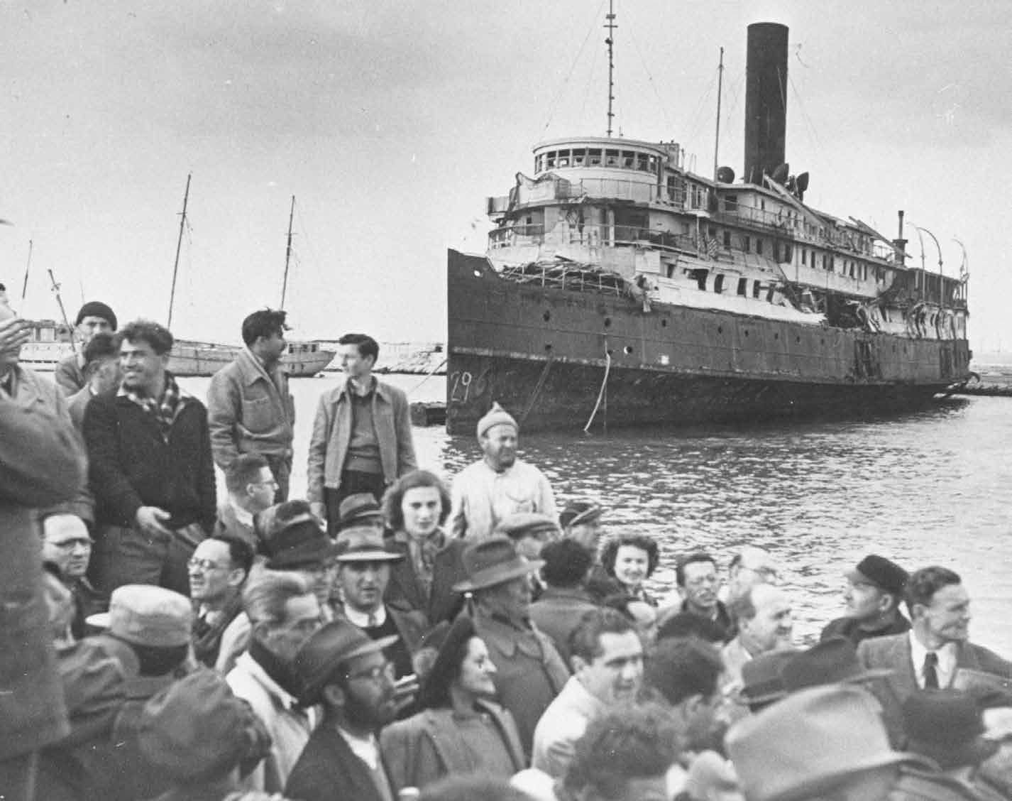 Immigrant ship docking